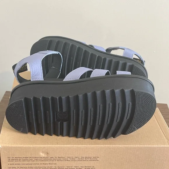 New Dr. Martens Zen Blue Blair Quad Sandal Wedge Sandals Women’s Sz 7 - Picture 5 of 7